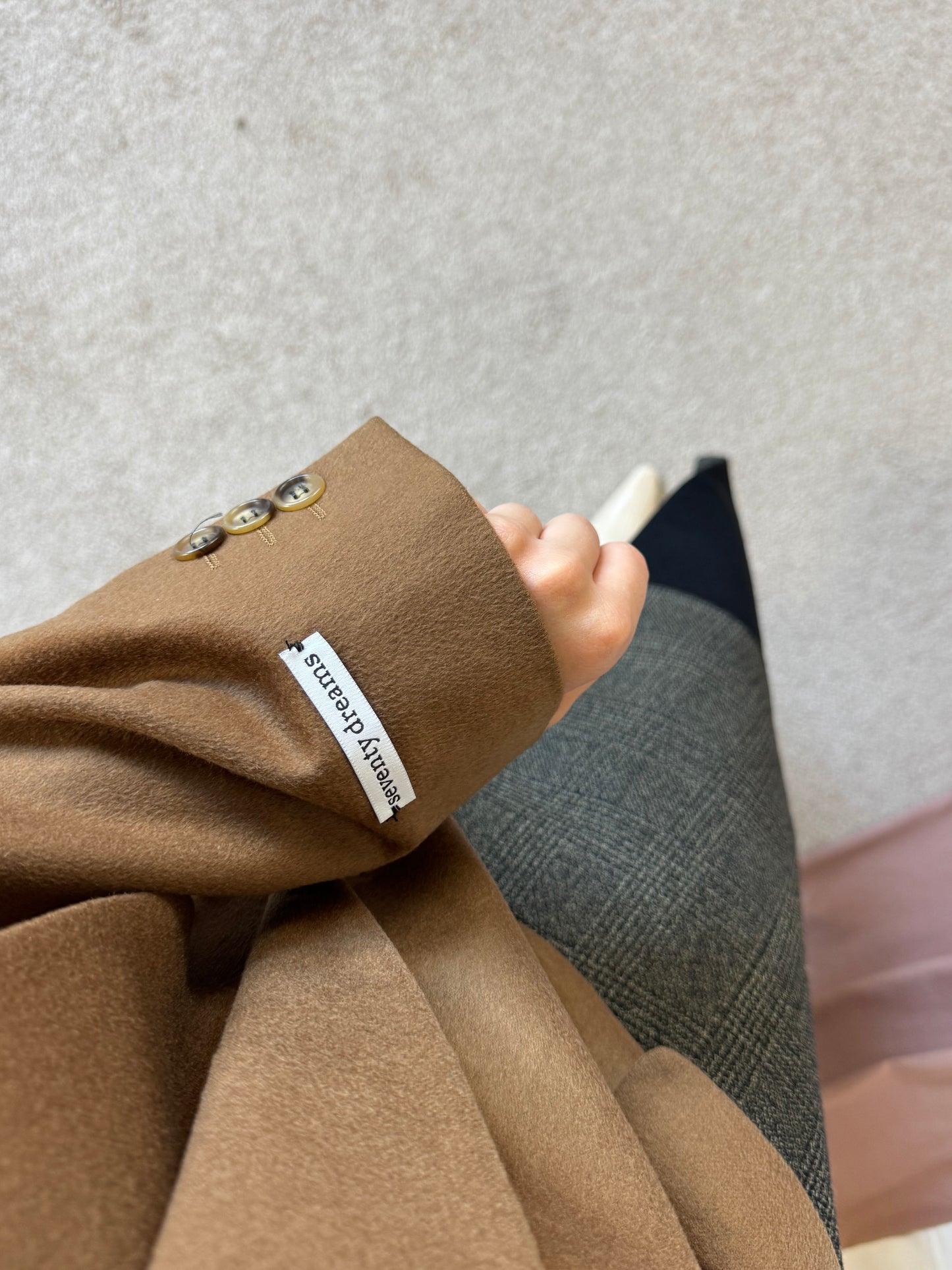 PALTON SEVENTY DREAMS DIN LANA SI CASMIR cu cordon