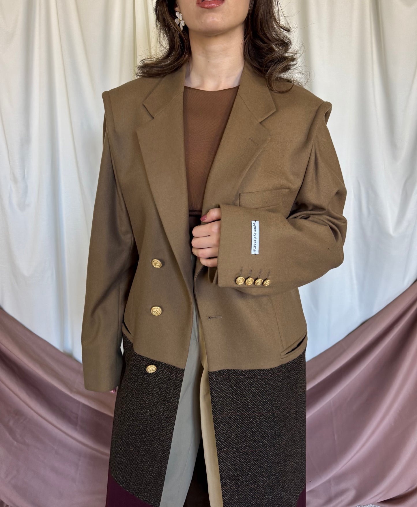 PALTON SEVENTY DREAMS DIN LANA SI CASMIR cu cordon