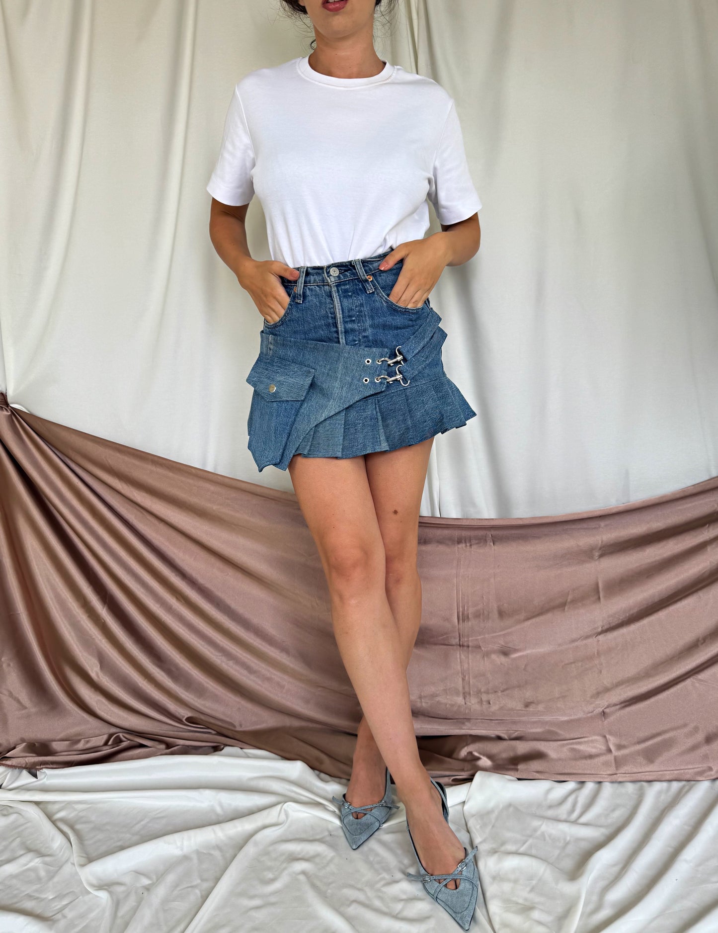 Fusta denim LEVI'S mini (XS- S)