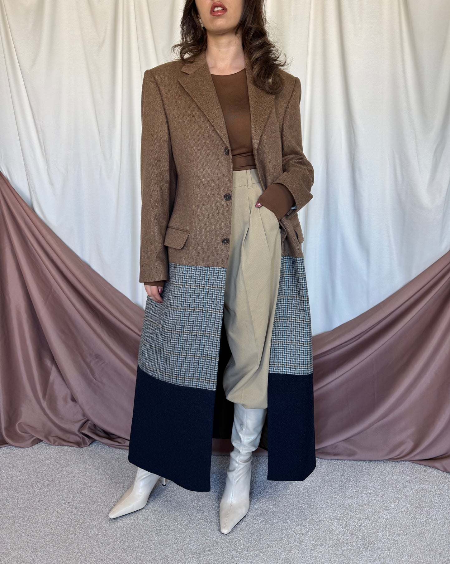 PALTON SEVENTY DREAMS DIN LANA SI CASMIR cu cordon