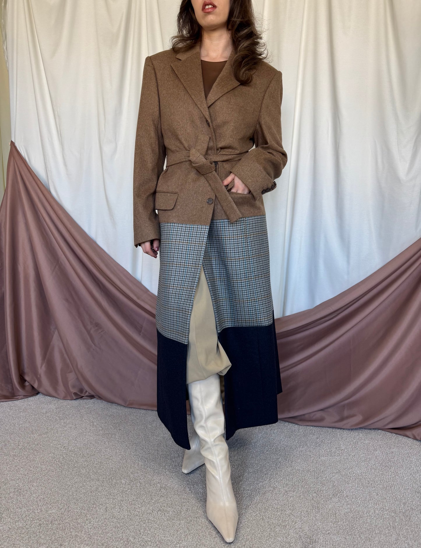 PALTON SEVENTY DREAMS DIN LANA SI CASMIR cu cordon