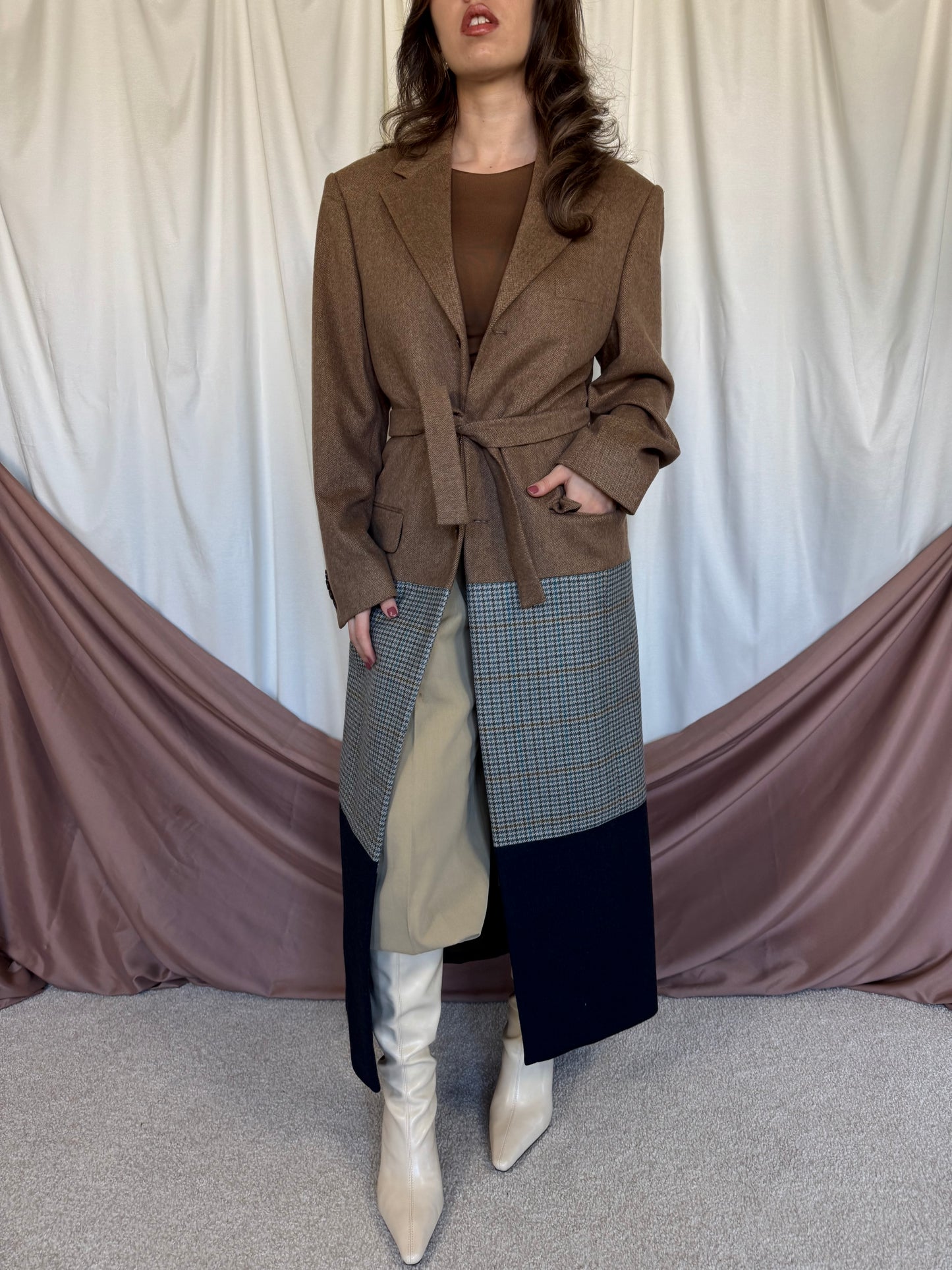 PALTON SEVENTY DREAMS DIN LANA SI CASMIR cu cordon