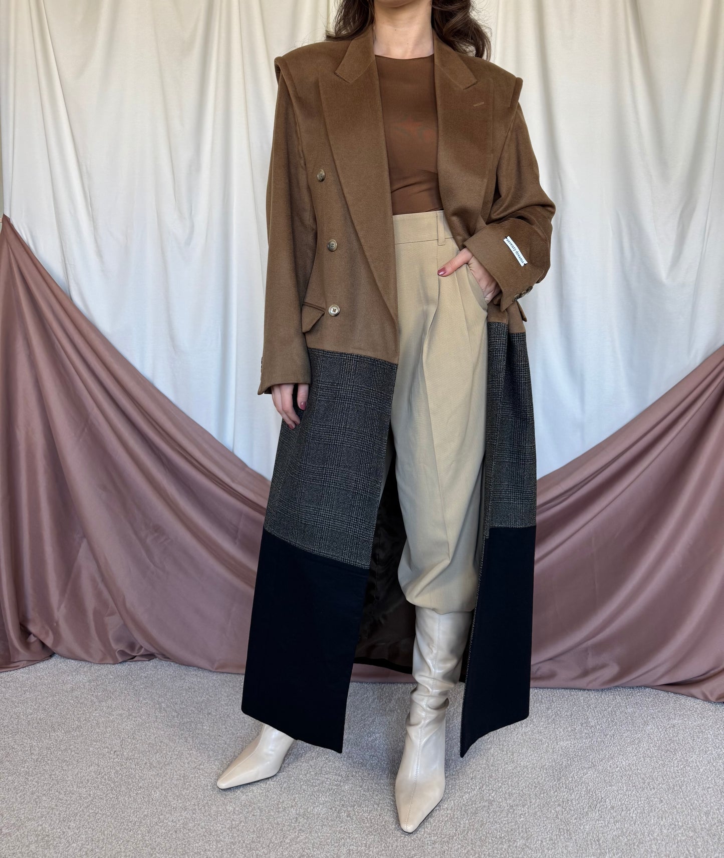 PALTON SEVENTY DREAMS DIN LANA SI CASMIR cu cordon