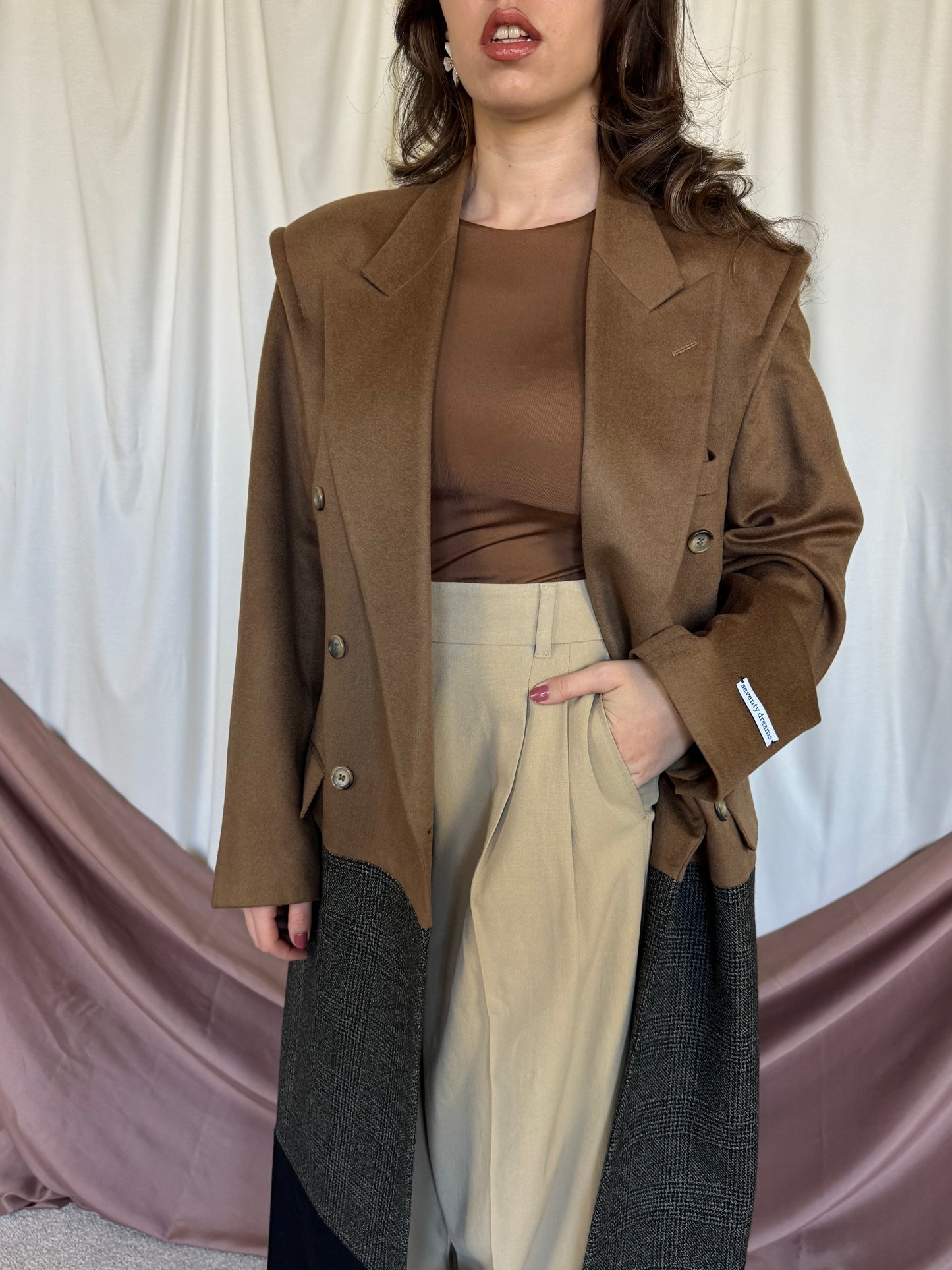 PALTON SEVENTY DREAMS DIN LANA SI CASMIR cu cordon