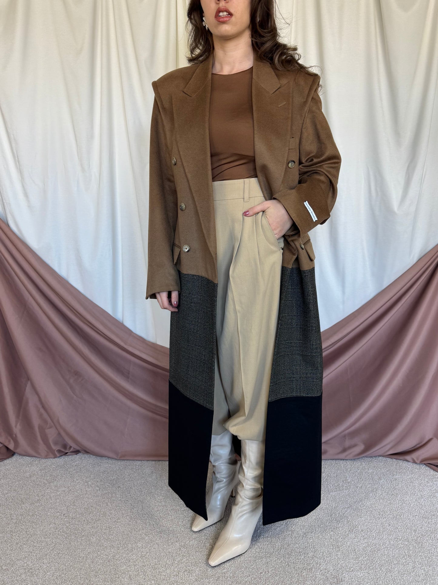 PALTON SEVENTY DREAMS DIN LANA SI CASMIR cu cordon