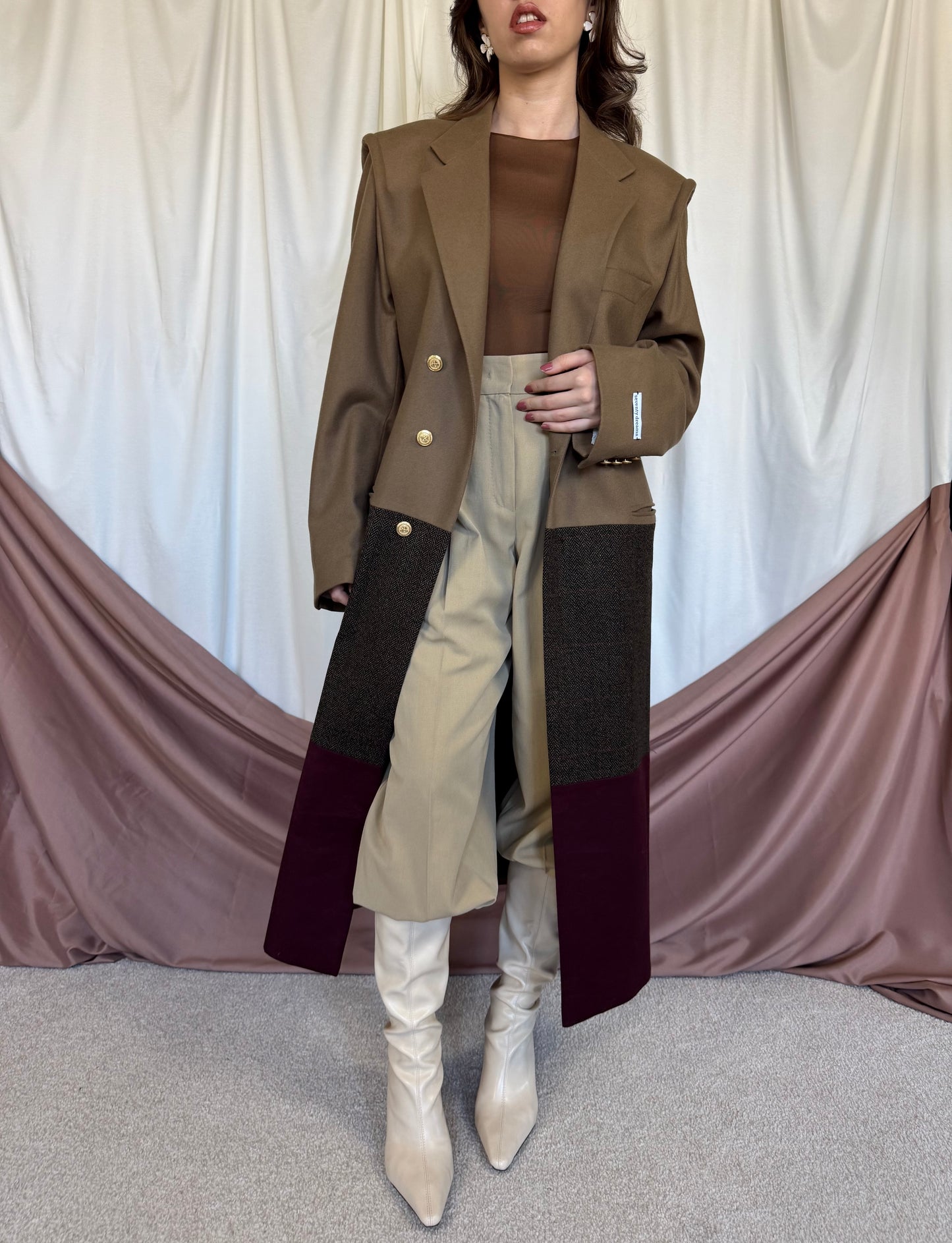 PALTON SEVENTY DREAMS DIN LANA SI CASMIR cu cordon