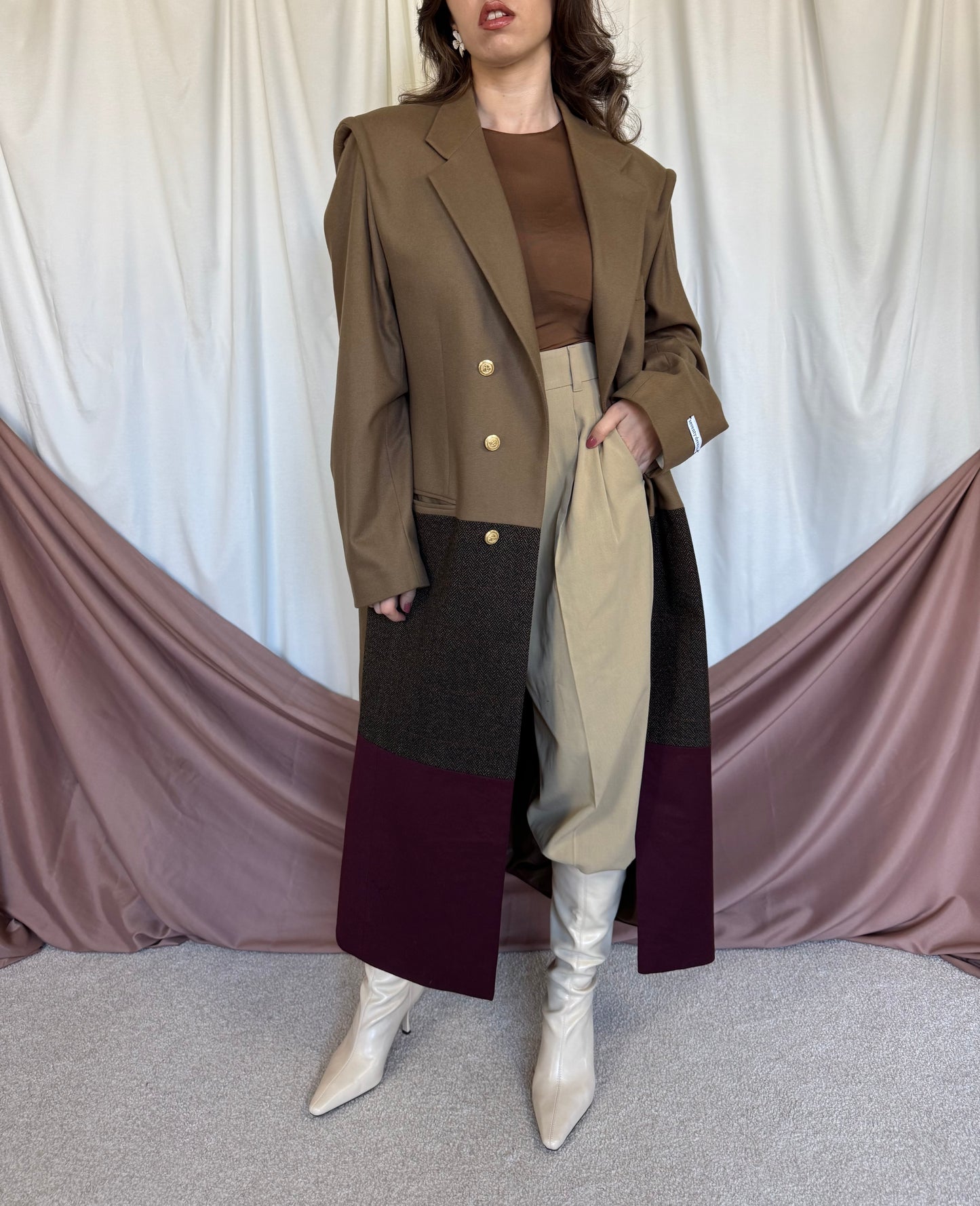 PALTON SEVENTY DREAMS DIN LANA SI CASMIR cu cordon