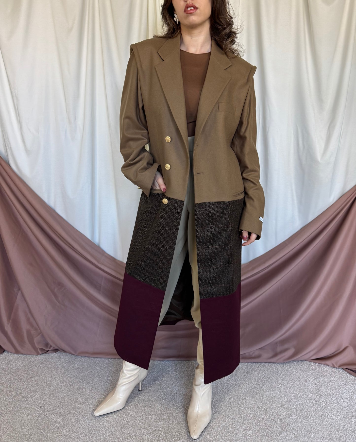 PALTON SEVENTY DREAMS DIN LANA SI CASMIR cu cordon