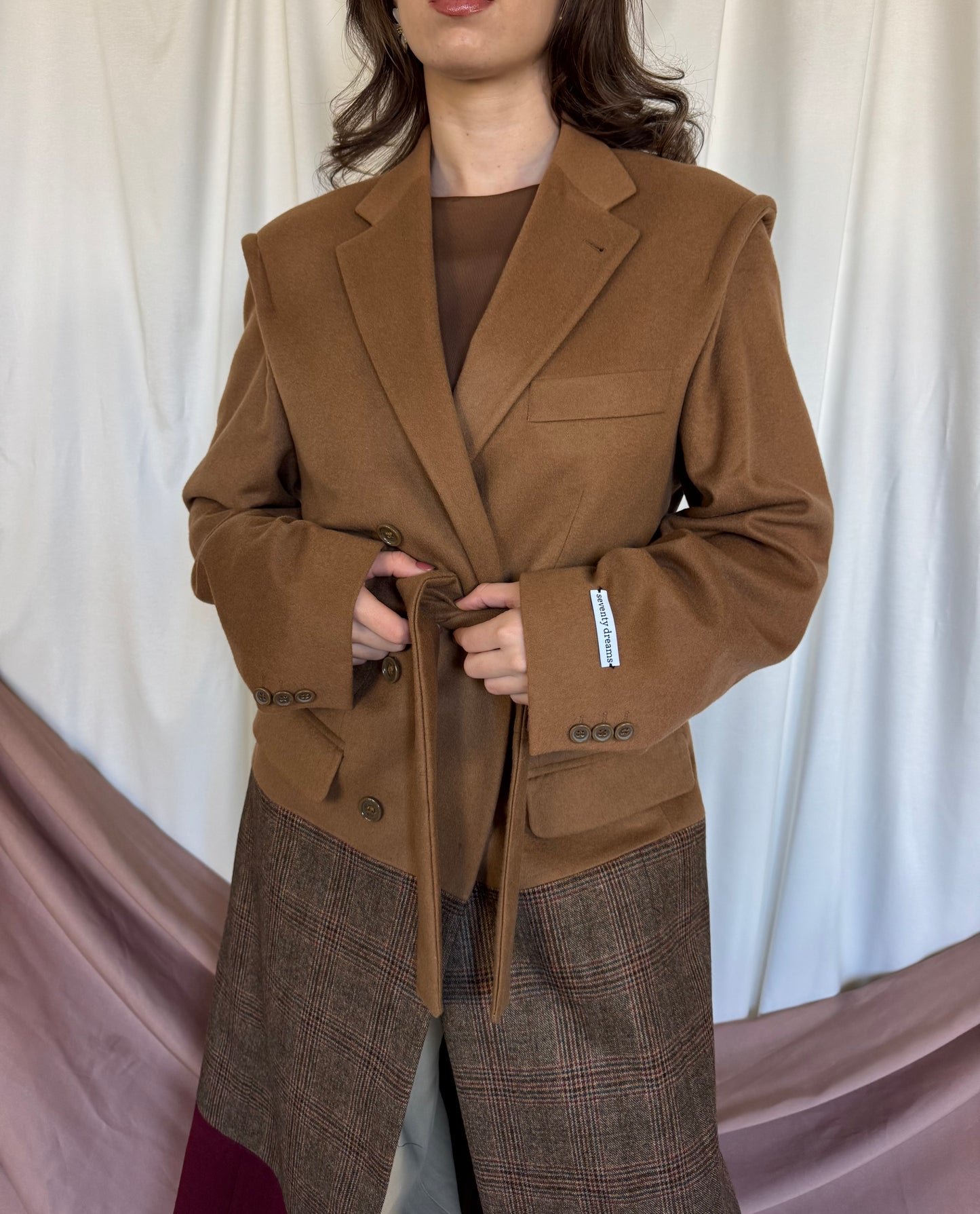 PALTON SEVENTY DREAMS DIN LANA SI CASMIR cu cordon