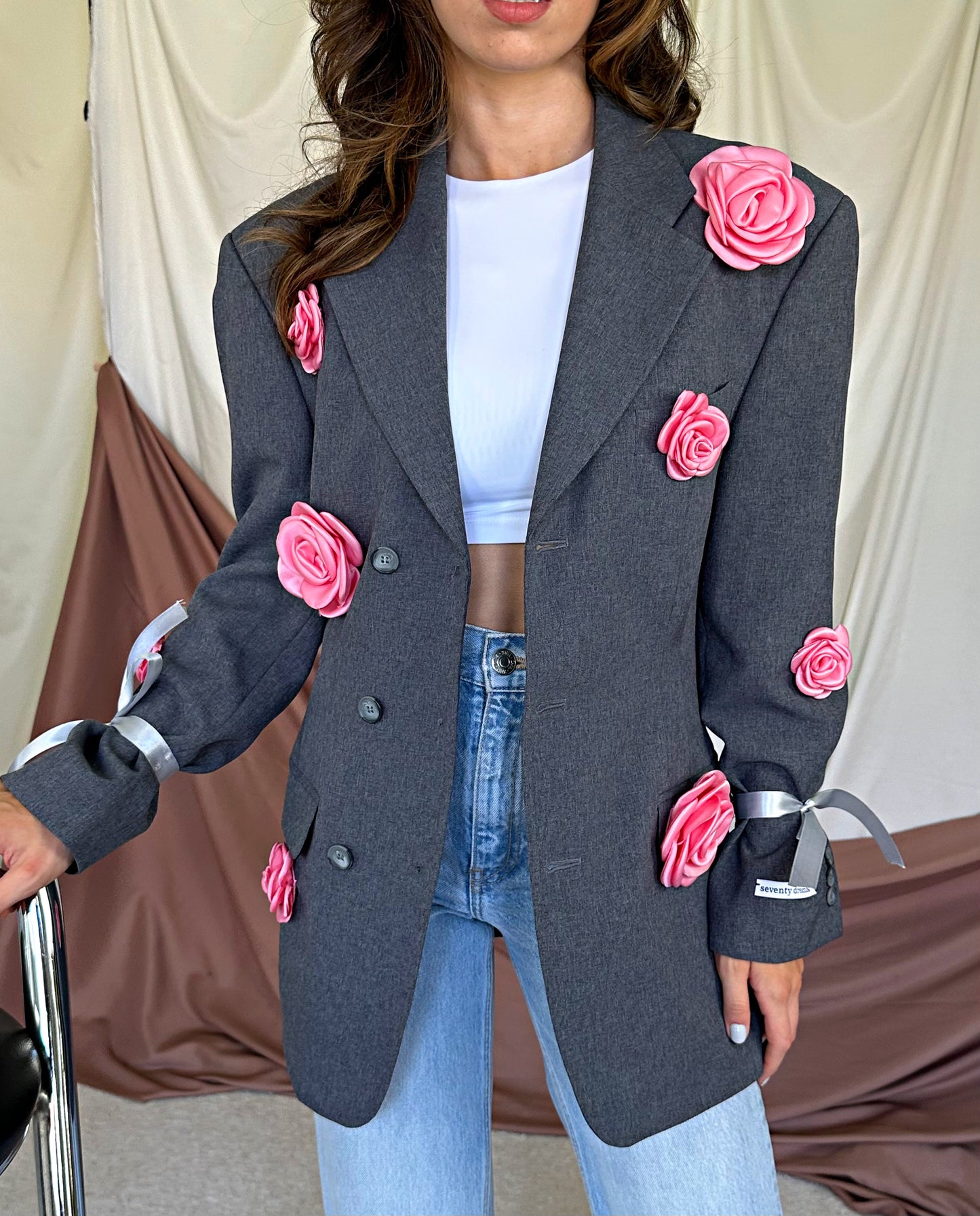 Sacou oversized SEVENTY DREAMS flowers