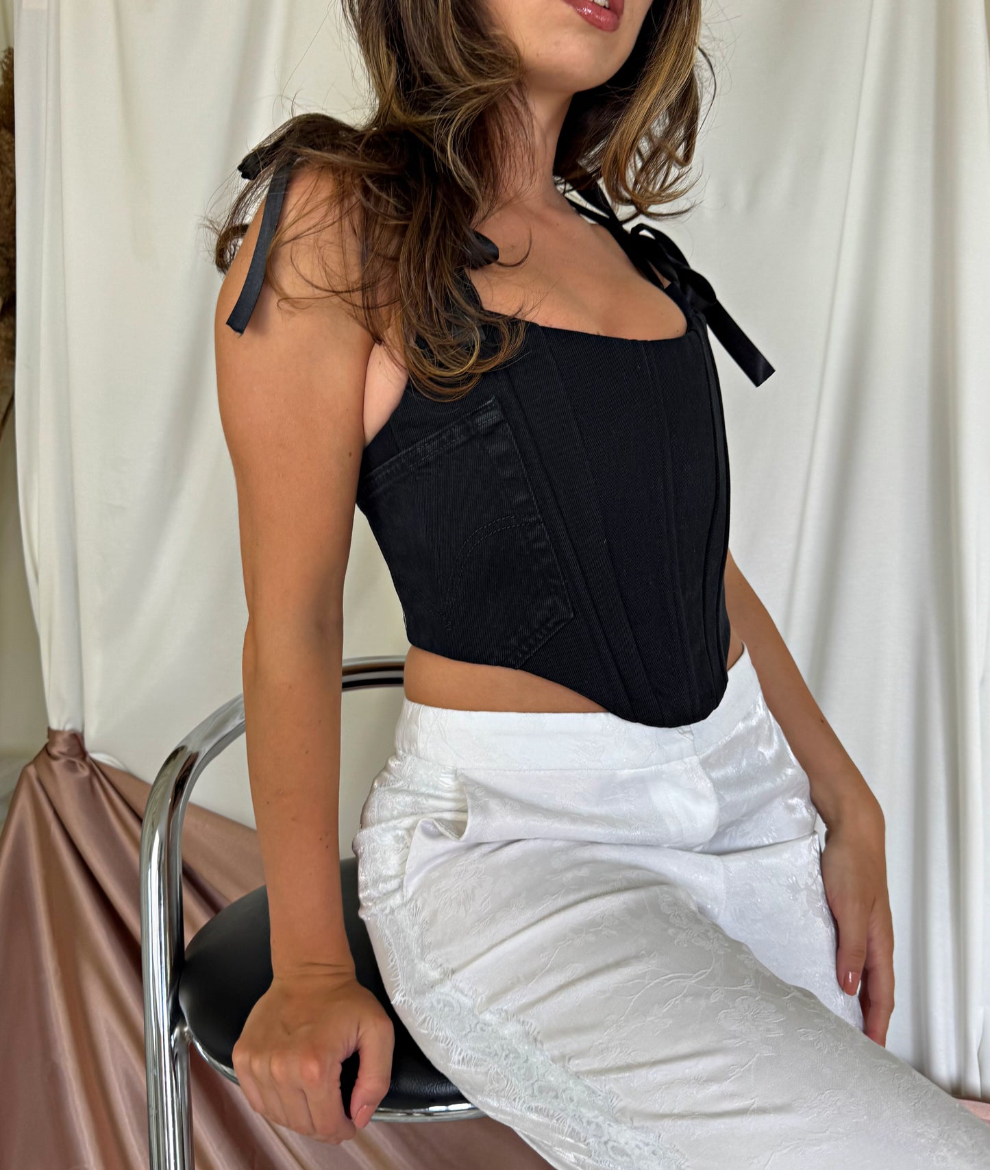 Corset denim LEVI'S full black