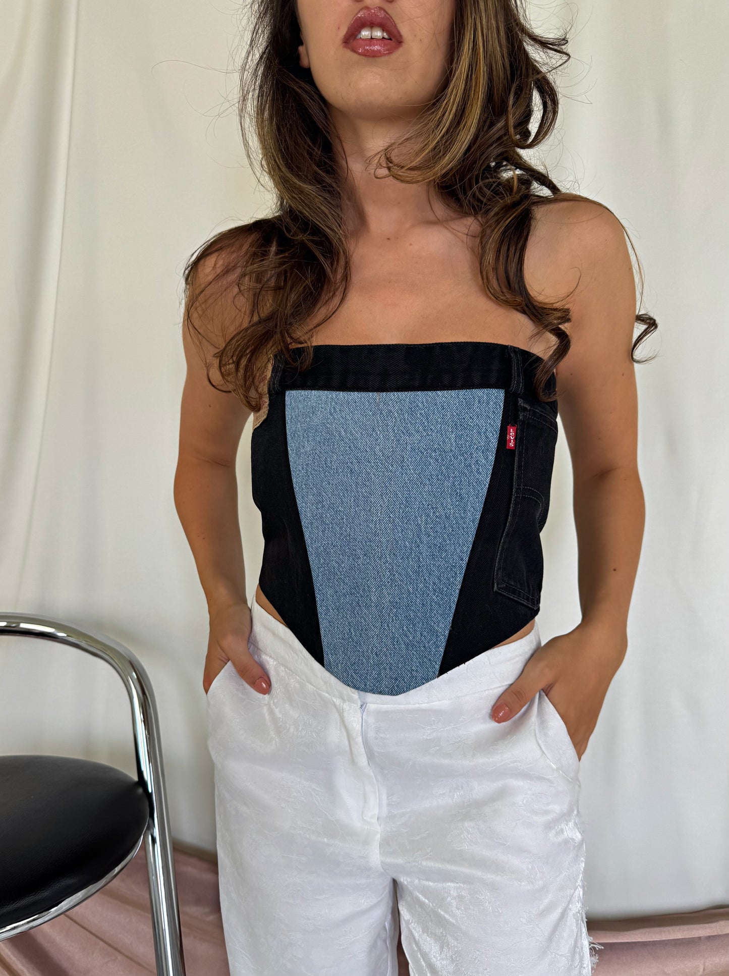 Corset SEVENTY DREAMS denim LEVI'S maxi