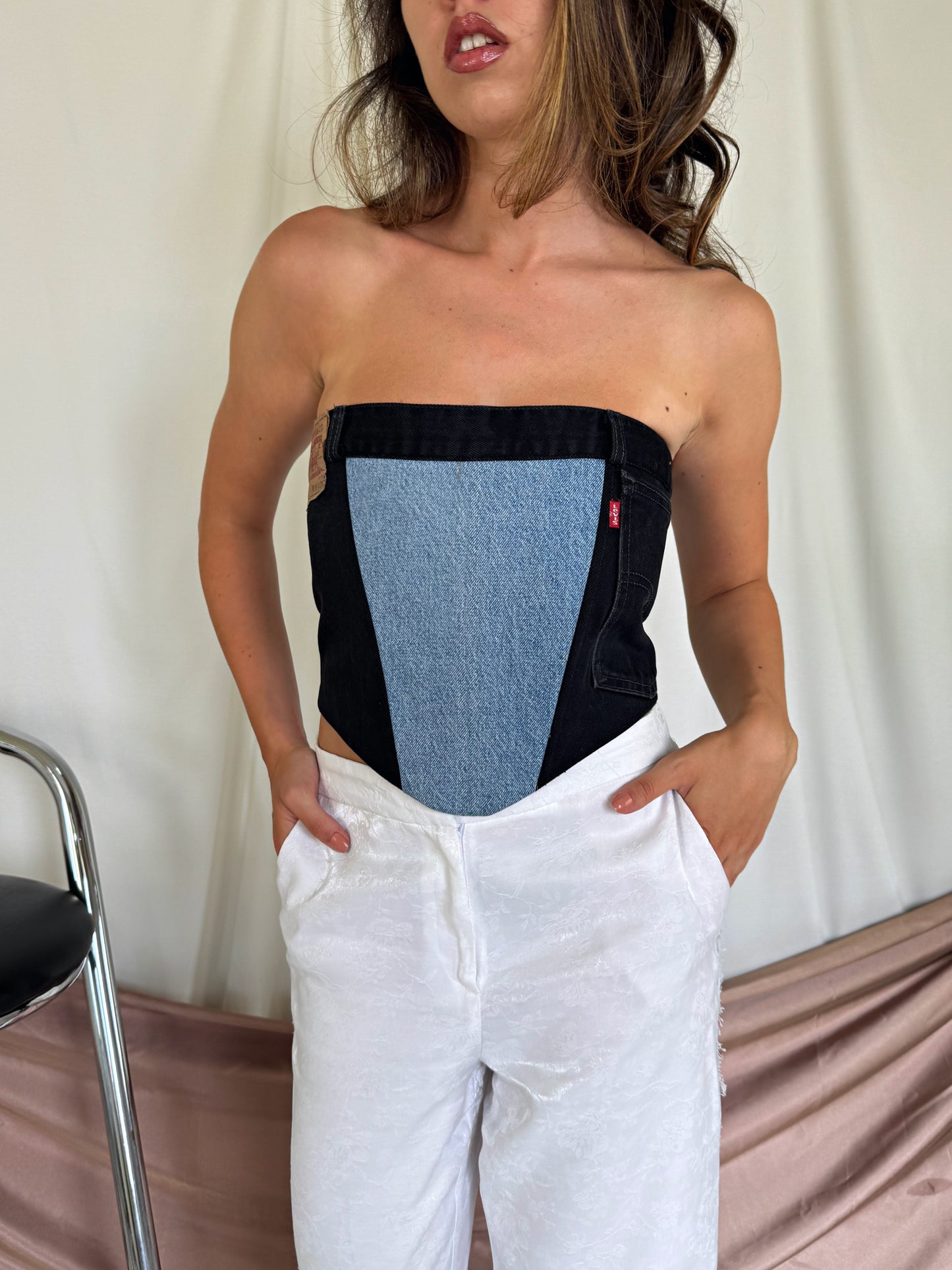 Corset SEVENTY DREAMS denim LEVI'S maxi